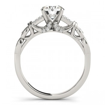 Diamond Antique Style Engagement Ring Setting Platinum(0.14ct)