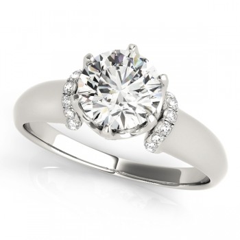 Diamond 6-Prong Solitaire Engagement Ring 14k White Gold (1.15ct)