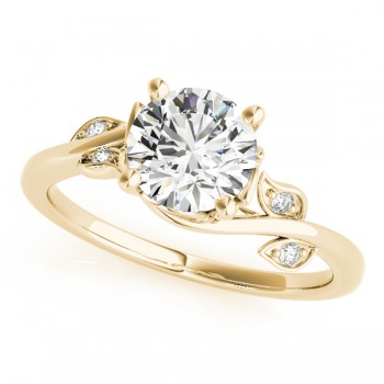 Bypass Floral Lab Grown Diamond Bridal Set 14k Yellow Gold (2.05ct)