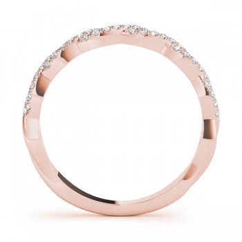 Infinity Diamond Stackable Ring Band 14k Rose Gold (0.25ct)