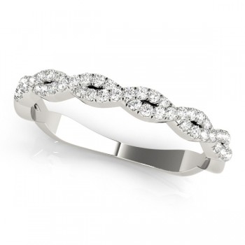 Infinity Diamond Stackable Ring Band Platinum (0.25ct)