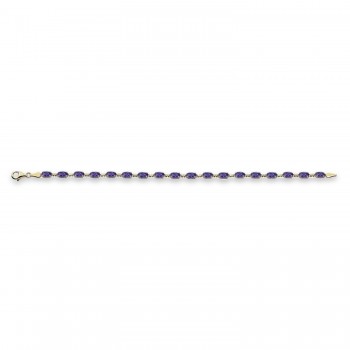 Natural Amethyst Bracelet 14K Yellow Gold (0.44ct)