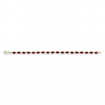 Natural Mozambique Garnet Bracelet 14K Yellow Gold (0.58ct)