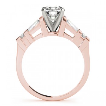 Diamond Tapered Baguette Engagement Ring 14k Rose Gold (0.33ct)