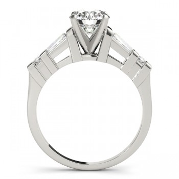 Diamond Tapered Baguette Engagement Ring 14k White Gold (0.33ct)