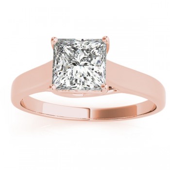 Solitaire Bridal Set 14k Rose Gold