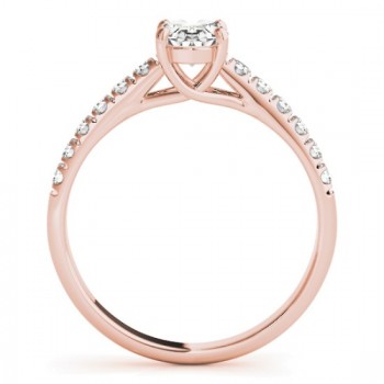 Oval Cut Diamond Engagement Ring 14K Rose Gold (1.00ct)