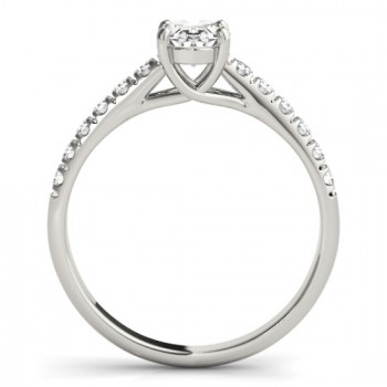 Oval Cut Diamond Engagement Ring 14K White Gold (1.00ct)