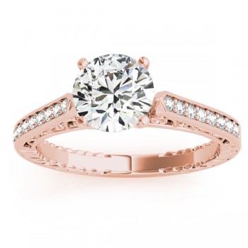 Diamond Antique Style Bridal Set 14k Rose Gold (0.24ct)