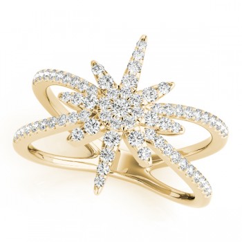 Diamond North Star Fashion Ring 14k Yellow Gold (0.47ct)