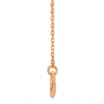 Infinity Rope Pendant Necklace 14k Rose Gold