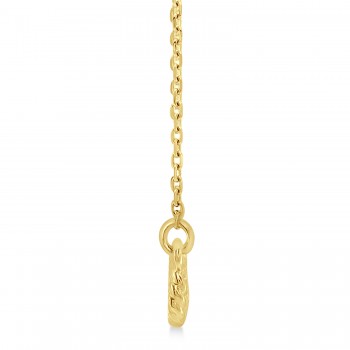 Infinity Rope Pendant Necklace 14k Yellow Gold