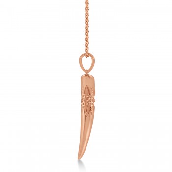 Tusk Pendant Necklace 14k Rose Gold