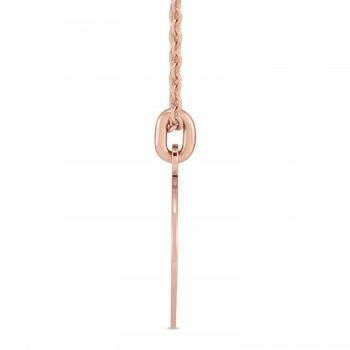 Compass Pendant Necklace 14K Rose Gold