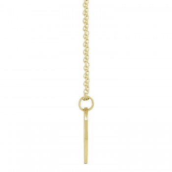 June Birth Flower Rose Disc Pendant Necklace Vermeil