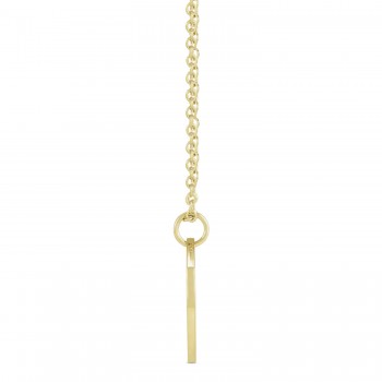April Birth Flower Daisy Disc Pendant Necklace Vermeil