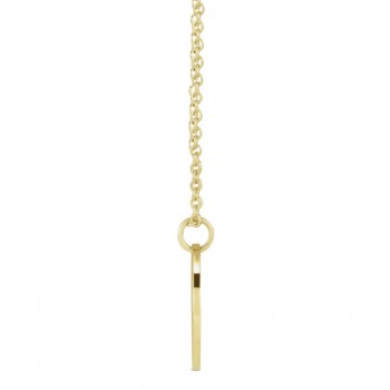 August Birth Flower Poppy Disc Pendant Necklace Vermeil