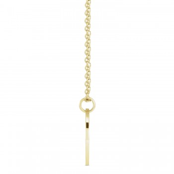 January Birth Flower Snow Drop Disc Pendant Necklace Vermeil