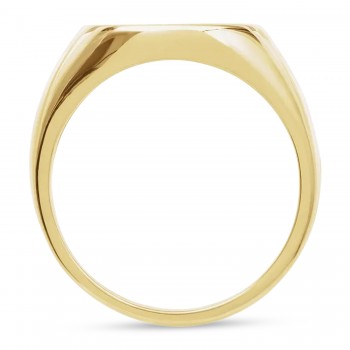 Compass Signet Ring 14K Yellow Gold