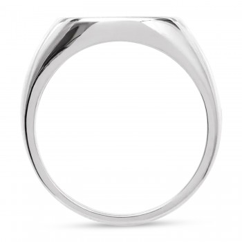 Compass Signet Ring Sterling Silver