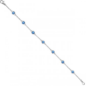 Fancy Blue Diamond Station Bracelet Beze-Sett 14K White Gold (1.00ct)