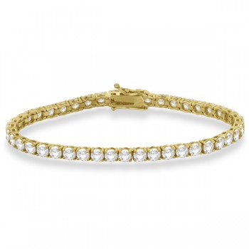 Eternity Diamond Tennis Bracelet 14k Yellow Gold (10.01ct)
