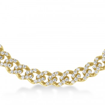 Diamond Link Chain Bracelet 14k Yellow Gold (2.75ct)