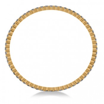 Stackable Diamond Bangle Eternity Bracelet 14k Yellow Gold (9.00ct)