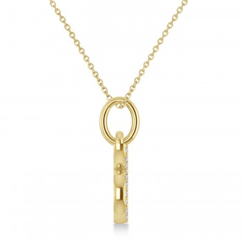 Gemini Zodiac Diamond Pendant Necklace 14k Yellow Gold (0.15ct)