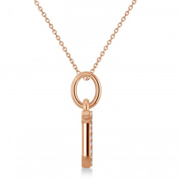 Scorpio Zodiac Diamond Pendant Necklace 14k Rose Gold (0.16ct)