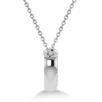 Diamond Heart Pendant Necklace 14k White Gold (0.13ct)