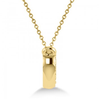 Diamond Heart Pendant Necklace 14k Yellow Gold (0.13ct)