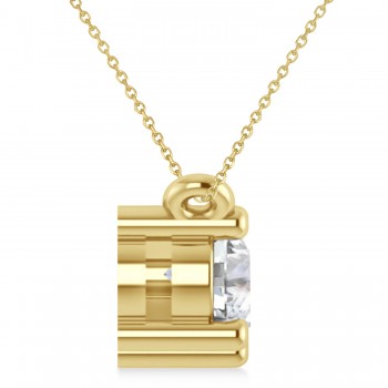 Three Stone Diamond Pendant Necklace 14k Yellow Gold (1.00ct)