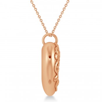 Forever Loved Heart Locket Necklace 14k Rose Gold