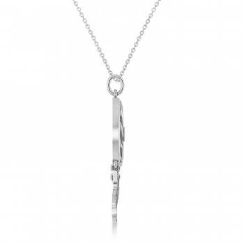 Diamond Dream Catcher Pendant Necklace 14k White Gold (0.10ct)