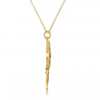 Diamond Dream Catcher Pendant Necklace 14k Yellow Gold (0.10ct)