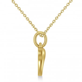 Molar Tooth Pendant Necklace 14k Yellow Gold