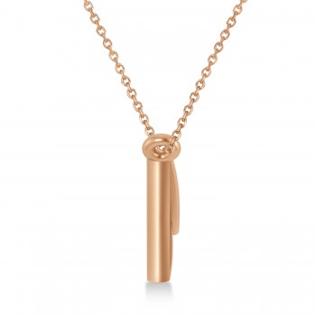 Engravable Love Letter Envelope Pendant Necklace 14k Rose Gold