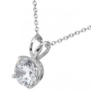 Four Prong Solitaire Pendant Setting in Platinum