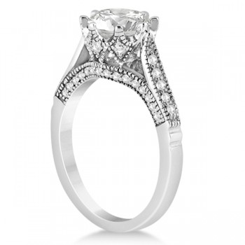 Edwardian Diamond Engagement Ring Setting Platinum (0.35ct)