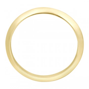 Women's Knife Edge Wedding Ring Band 14k Yellow Gold (2.7 mm)