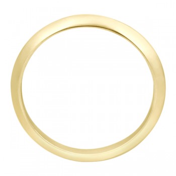 Knife Edge Wedding Ring Band in 18k Yellow Gold (2.7 mm)