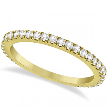 Diamond Eternity Wedding Band for Women 18K Yellow Gold Ring (0.47ct)