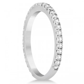 Diamond Eternity Wedding Band for Women Palladium Ring (0.47ct)
