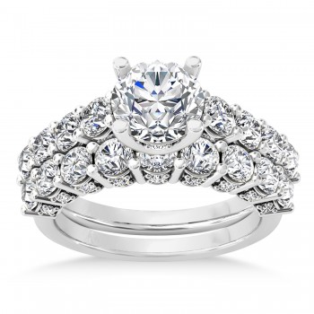 Diamond Prong Set Bridal Set Platinum (2.23ct)