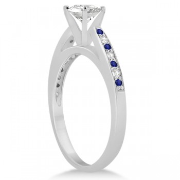 Tanzanite & Diamond Engagement Ring Platinum 0.26ct