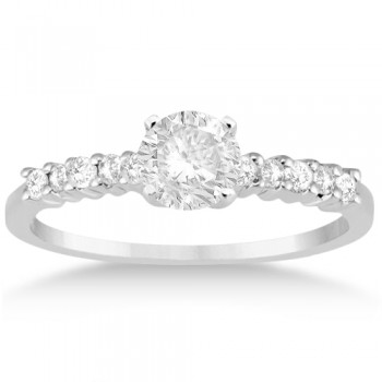 Petite Diamond Engagement Ring Setting Palladium (0.15ct)