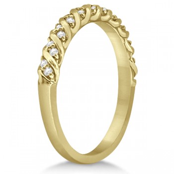 Diamond Rope Wedding Band in 14k Yellow Gold (0.17ct)