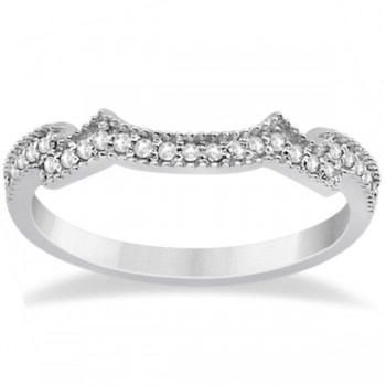 Milgrain Semi-Eternity Diamond Band Setting Platinum (0.15ct)