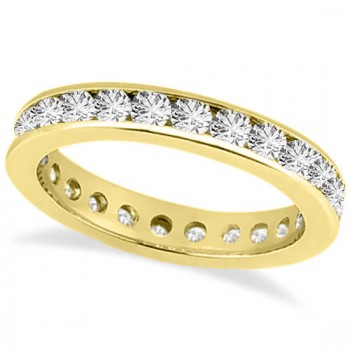 Channel-Set Diamond Eternity Ring Band 14k Yellow Gold (1.50 ct)